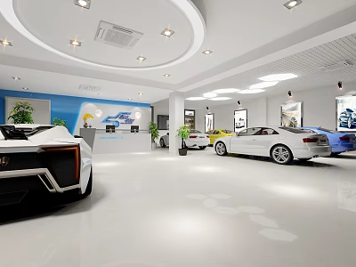 Audi Store Showroom 3d model