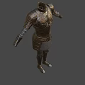 Medieval Ornate Body Armor With Intricate Carved Patterns And Metallic Finish