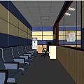 Modern Classroom Recording and Broadcasting Classroom 3d model