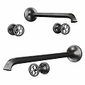 Contemporary Black Faucet Design Featuring Sleek Handle And Spout Components