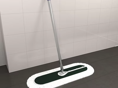 Flat Mop With Washable Pad For Effective Household Tile Floor Cleaning 3d model