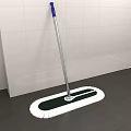 Flat Mop With Washable Pad For Effective Household Tile Floor Cleaning 3d model