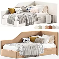 Stylish Kids Bed With Soft Pillows Cozy Blanket And Multiple Color Options