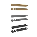 Stylish Stools With Gold And Black Metal Components For Modern Home Use