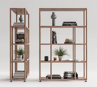 Modern Bookshelf 3d model