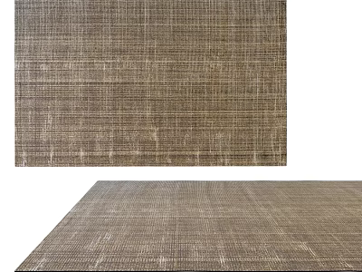 Square Woven Textured Natural Brown Carpet For Living Room Home Decor 3d model