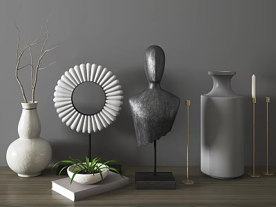 Modern decorations 3d model