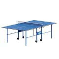 Sports Equipment Portable Blue Ping Pong Table With Wheels And Net