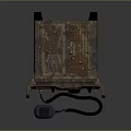 Camouflage Designed Television with Digital Display Screen and Microphone Accessory