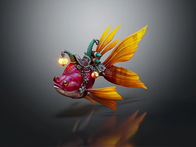 Modern goldfish ornamental fish cartoon goldfish 3d model Modern goldfish ornamental fish cartoon goldfish 3d model