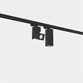 Modern Black Track Mounted Downlights And Spotlights With Sleek Design For Interior Lighting