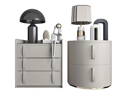 Modern bedside table 3d model