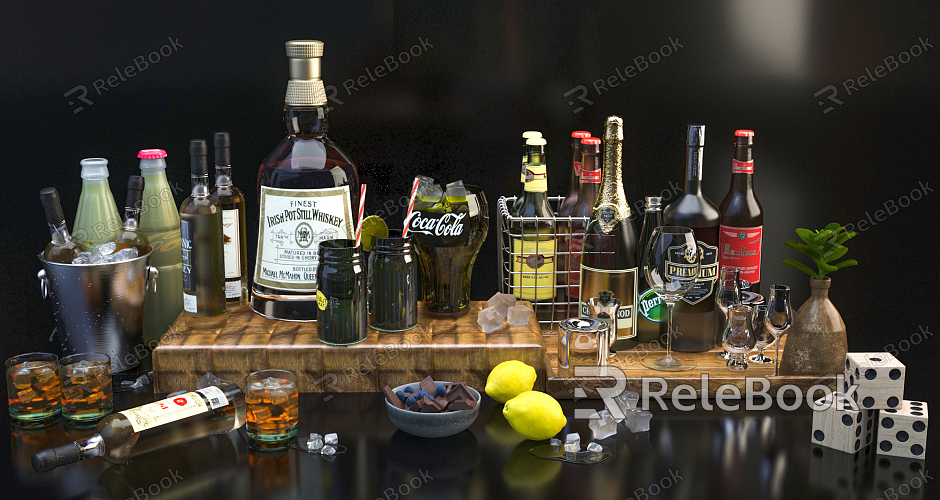 Modern alcoholic drinks model