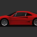 Red Sports Car Modern Sleek Aerodynamic Body Design With Stylish Wheels