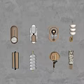 Simple wall lamp 3d model