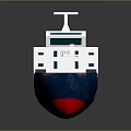 CMA CGM Cargo Ship With Blue White Hull Red Deck And Upper Structure