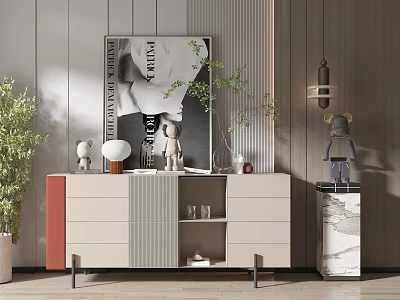 Modern Side Cabinet 3d model Modern Side Cabinet 3d model