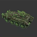 Military Camouflage Armored Tank Exterior Design With Turret And Heavy Tracks