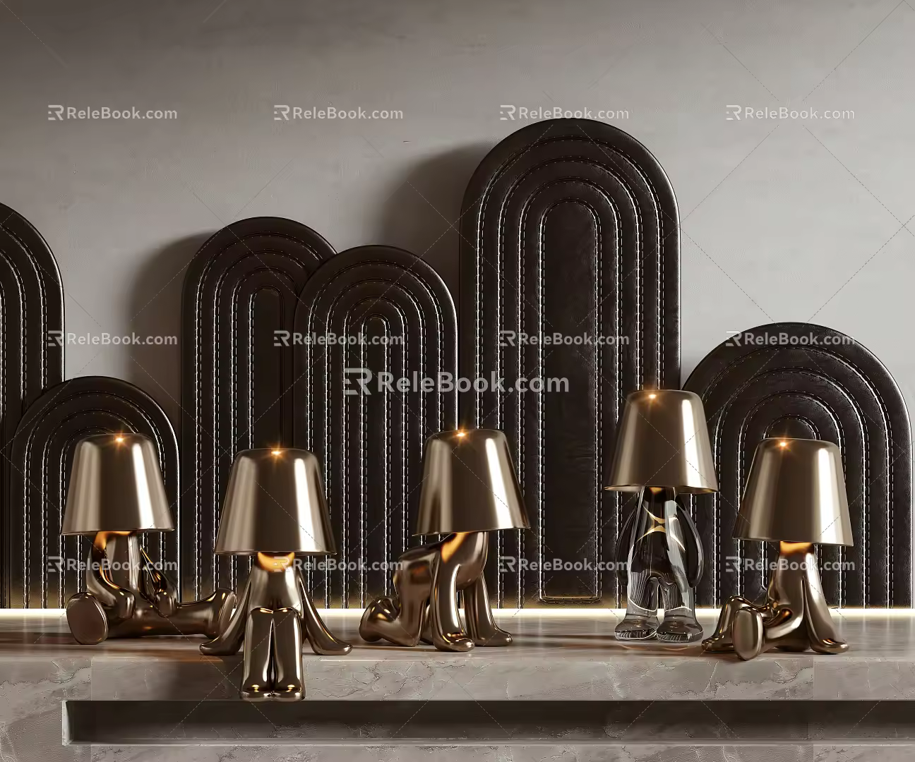 Light Luxury Special-Shaped Table Lamp Table Lamp 3d model