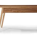 Modern Wooden Desk With Minimalist Design Single Drawer And Slim Legs