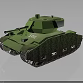Green Military Tank with Number 101 and Track Design for Military Vehicle