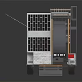 Industrial Trailer Mounted Equipment With Metal Frame Control Panel And Wheels