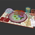 Delicious Breakfast Spread With Donut Toast Fried Eggs Sausages Orange Juice Coffee And Newspaper Mat