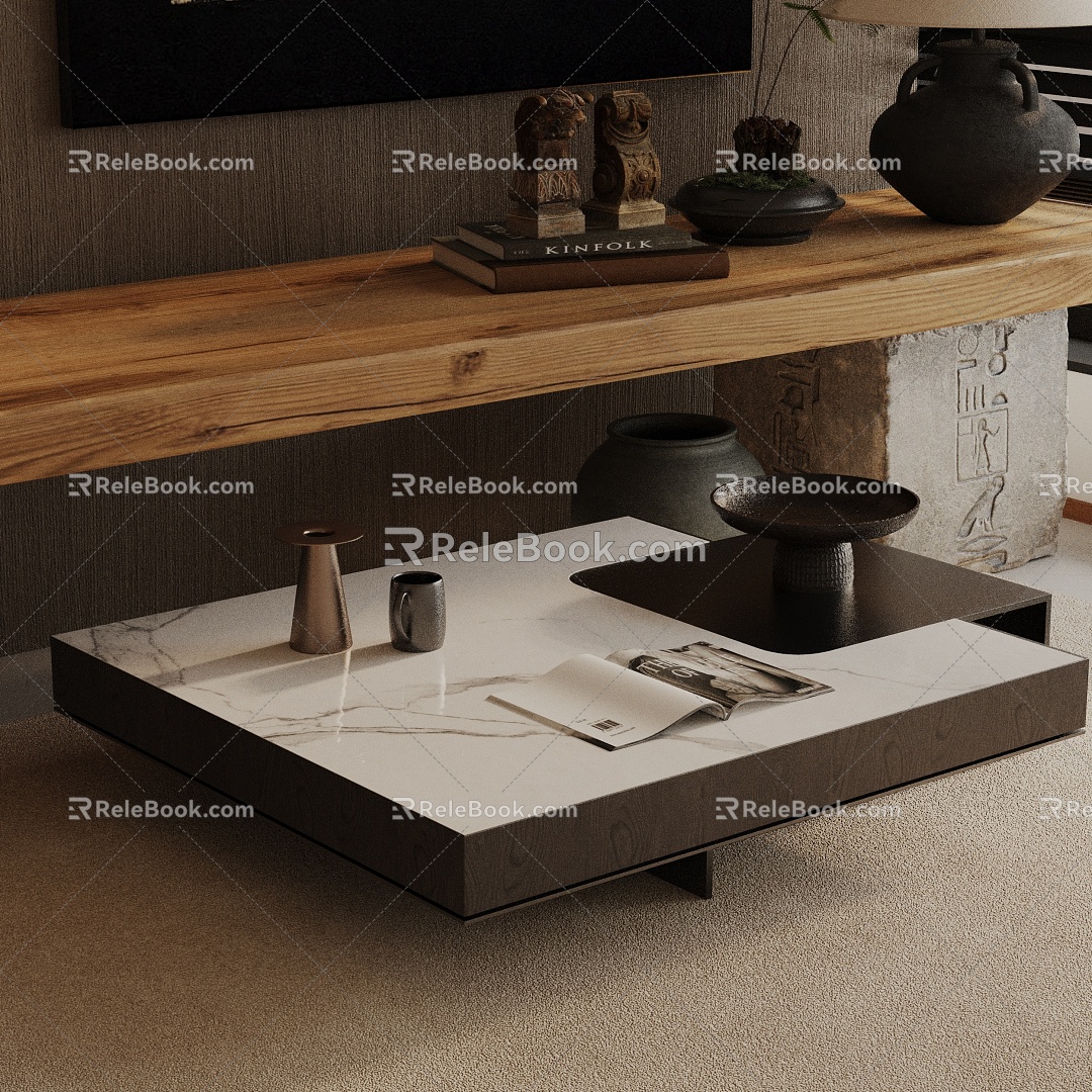 Modern coffee table 3d model