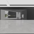 Modern Open Concept Kitchen Interior Design With Island Counter Cabinets And Lighting