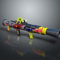 Rocket rocket launcher RPG against air weapon 3d model