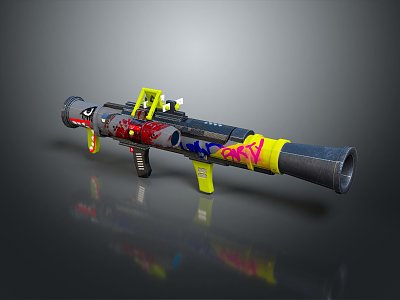 Rocket rocket launcher RPG against air weapon 3d model