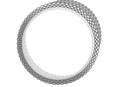 Modern Circular Ceiling Light With Multi Layer Grid Texture And LED Lighting Design 3d model