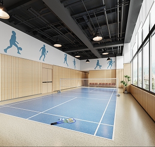 Badminton Hall 3d model