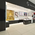 Perfume Store Cosmetics Store Cosmetics Showcase Counter 3d model