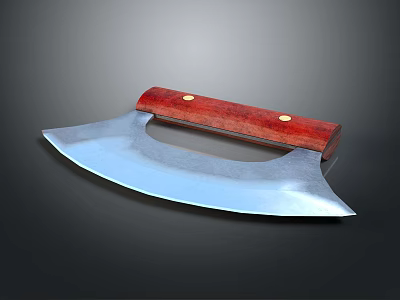 Modern Knife Ulu Knife Walnut Knife Ulu Knife Tomahawk 3d model