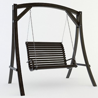 European-style swing hanging chair 3d model