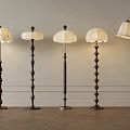 Stylish Floor Lamps With Various Designs White Lampshades And Different Pole Styles