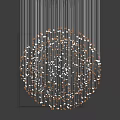 Modern chandelier 3d model