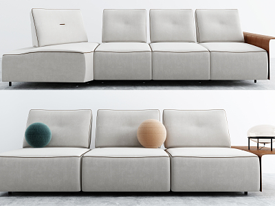 Modern Combination Sofa Multiplayer Sofa model