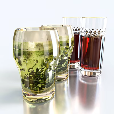 Modern water cup 3d model