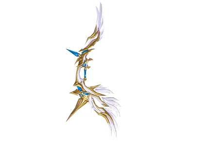 Weapon Bow Arrow Bow Weapon Game Equipment Cartoon Bow Arrow Bow Crossbow 3d model