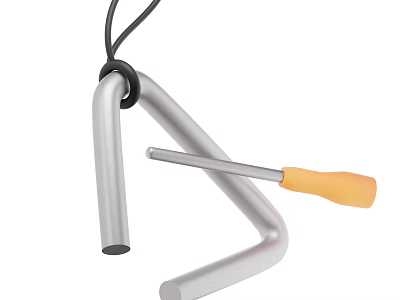 Vibrant Musical Instruments and Art Supplies Collection with Brushes Paints and Guitars 3d model