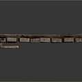 Rustic Wooden Plank Door Structure With Metal Fittings And Natural Wood Texture