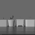 Modern White Bathroom Accessories with Basins Faucets and Stylish Designs in Interior
