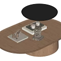 Log wind coffee table 3d model