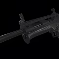 Modern Black Rifle XM8 Model With Magazine And Tactical Design Elements