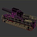 Gun Heavy Artillery Artillery Cannon 3d model