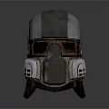 Tactical Military Weapon Helmet with Metal Faceplate and Combat Gear Design