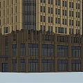 Tall Modern Office Building With Glass Windows And Architectural Design