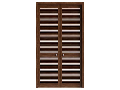 Middle style double door 3d model